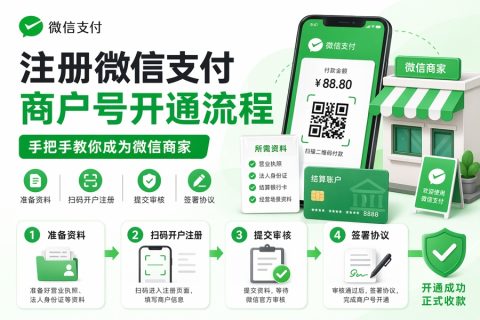 注册微信支付商户号开通流程：手把手教你成为微信商家